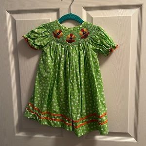 Smocked Auctions Thanksgiving Dress